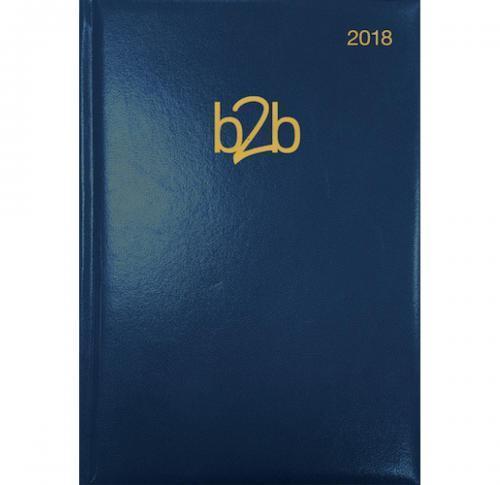 Promotional Foil Blocked A5 Desk Diaries Cream Paper Padded Cover