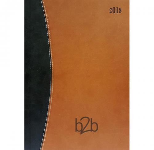 Custom Logo Page A Day Desk Diaries 2025 - Padded Cover- Sorrento
