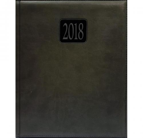 Quarto Management Desk Diaries Blind Embossed  2025 Cream Paper Padded