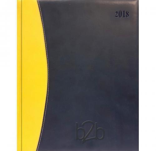 Quarto Blind Embossed Management Desk Diaries 2025 White Paper Padded Cover