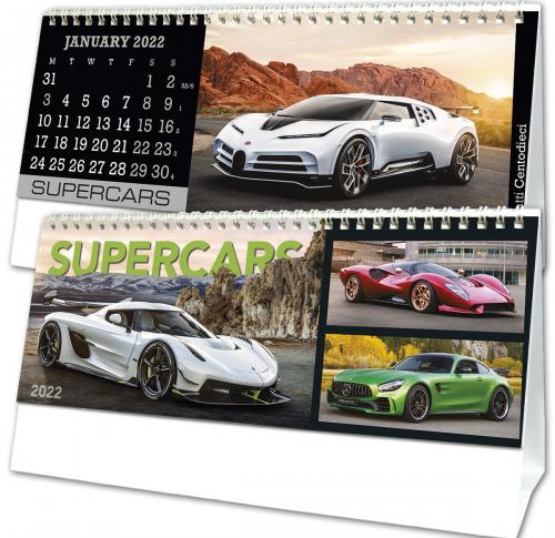 Promotional Printed 2025 Supercars Desk Calendars 