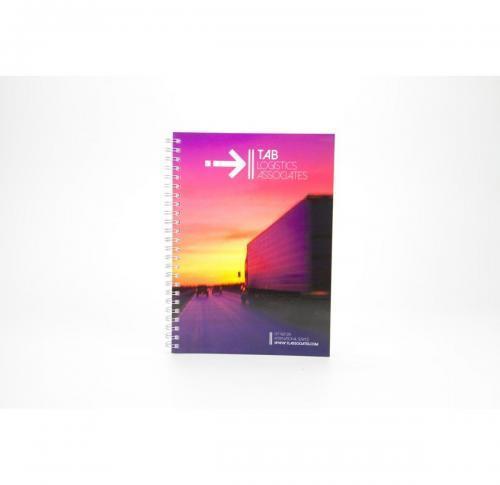 Office A5 Wiro Notebook With 285gsm Cover Custom Logo