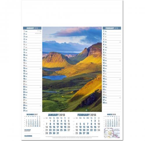 Customised Caledonia Wall Calendars 2025