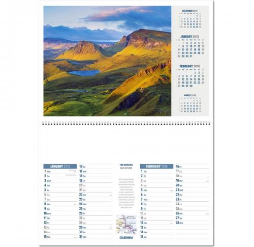 Custom Printed Caledonia Wall Calendars 2025