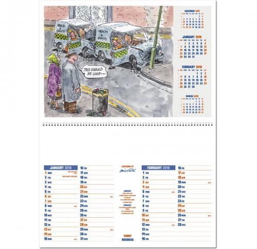 Funny Business Wall Calendars 2025 Printed Logo