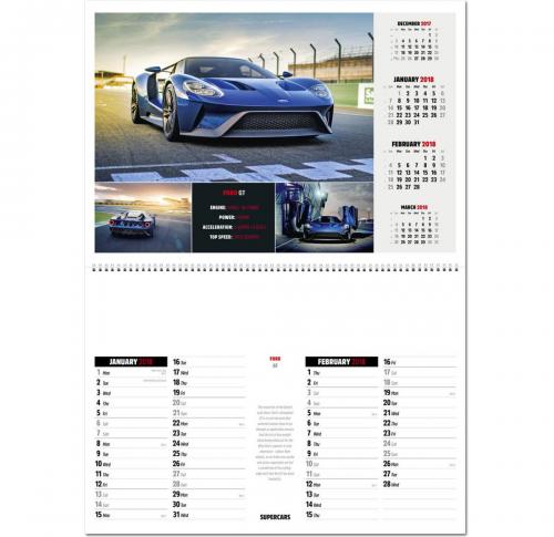 Branded Supercars Wall Calendars 2025