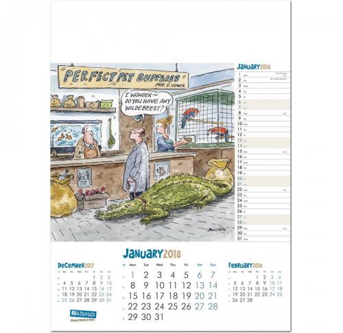 Bizarre World Of Work Wall Calendars 2025 Printed Logo