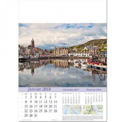 Bespoke 2025 Wall Calendars Bonnie Scotland 