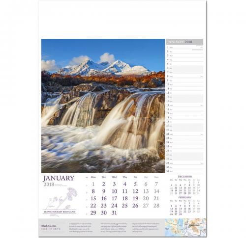 Scenic Tour Of Scotland Wall Calendar 2025