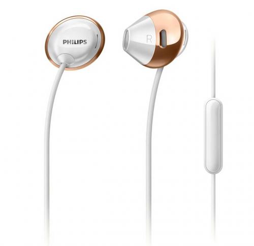 Philips Flite Hyprlite earbuds with mic - white