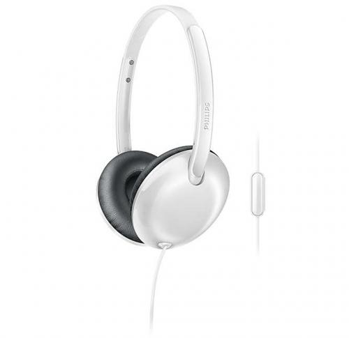 Philips Flite Ultrlite headphone with mic - white 