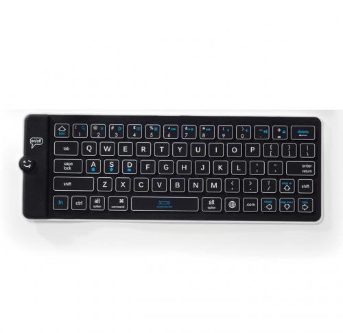 Promotional Printed IKey Ultra Thin Bluetooth Keyboards - White