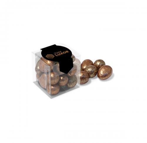 Chocolate – Clear Cube - Chocolate Coated Honeycomb