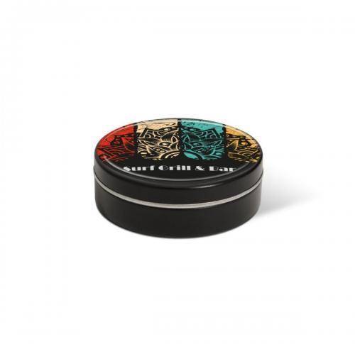 XS Peppermint Tin - Black - Dome Label