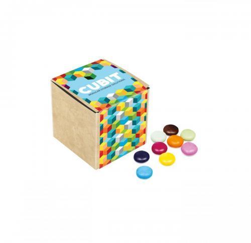 Eco Friendly Kraft Cube of Sweets - Beanies - 50g