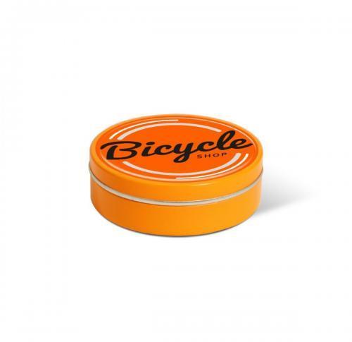 XS Peppermint Tin - Orange - Dome Label