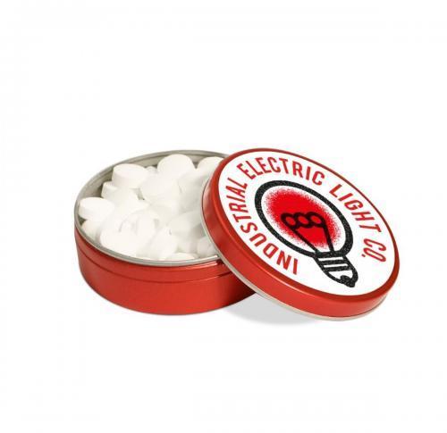 XS Peppermint Tin - Red - Paper Label