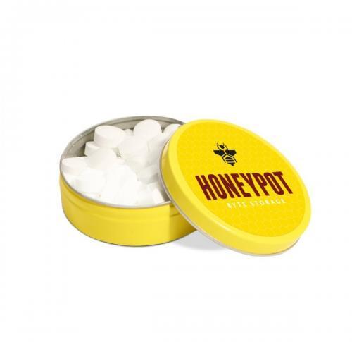 XS Peppermint Tin - Yellow - Paper Label