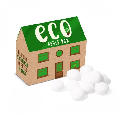 Eco Friendly House Box  of Sweets - Mint Imperials