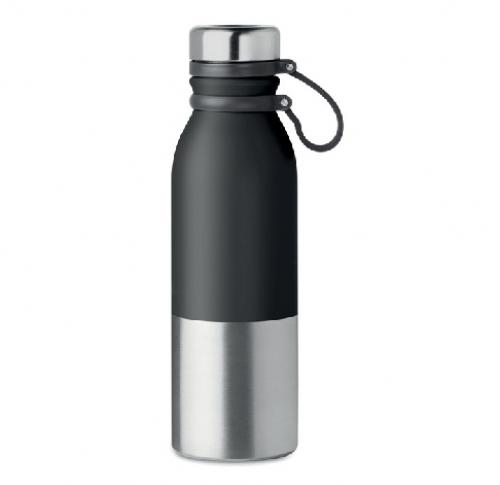 Double Walled Stainless Steel Powder Coated Bottle Carry Handle 600ml