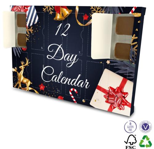 Chocolate Advent Calendar 12 Day Countdown - Gluten Free Suitable For Vegetarians