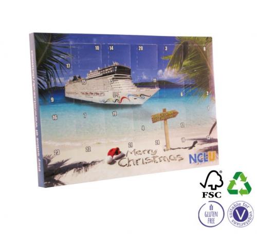 A5 Chocolate Advent Calendar Custom Printed Logo