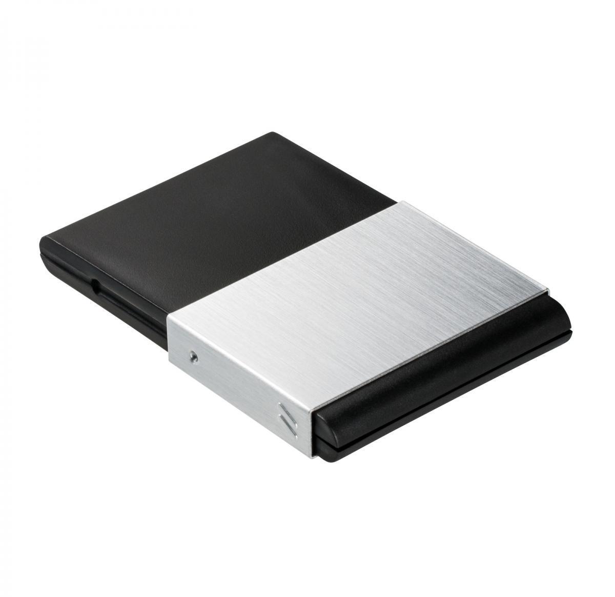 Business card box -SARZEDO SILVER BLACK