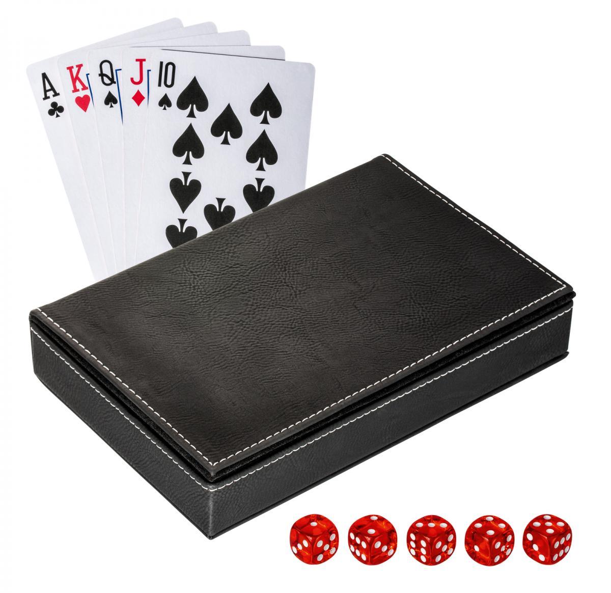 Playing Cards Set With Box -SALAMINA BLACK