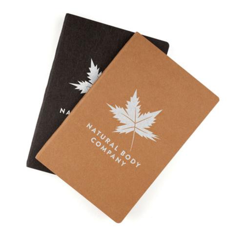A5 Washed Recycled Notebooka Printed Logo