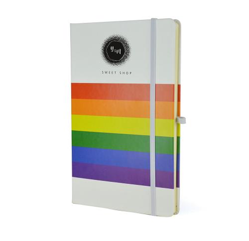 Branded Gay Pride LGBTQ+ A5 Rainbow Mole Notebooks