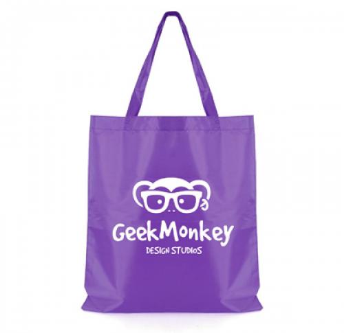 Polyester Shopper Tote Bag Morgan Long Handles