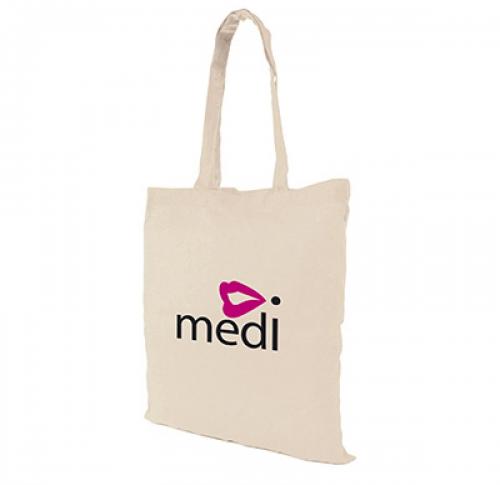 Printed Natural 5oz Cotton Shopper Tote Bag
