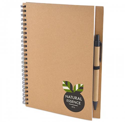 A5 Recycled Notebook Matching Recycled Pen
