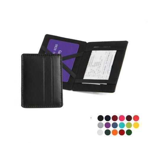 Branded Magic Credit Card Or Receipt Wallet Faux Leather