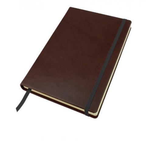 Promotional Richmond Deluxe Nappa Leather A5 Casebound Notebooks