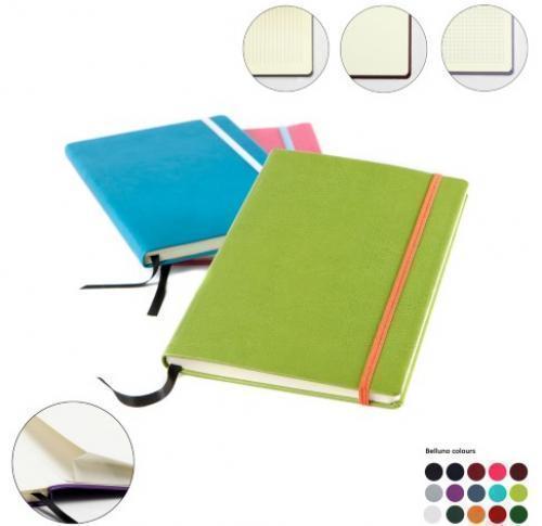 A5 Casebound Notebook With A Elastic Strap And Pen Loop In A Choice Of Colours In A Choice Of Belluno Colours