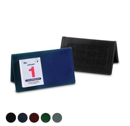 Branded 2025 Hampton Leather Desk Top Calendars