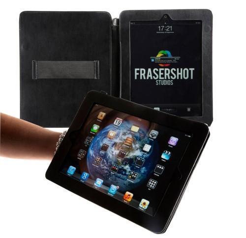 iPad Case with optional shoulder strap and a hand grip