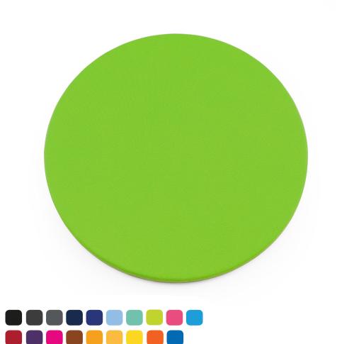  Round Coaster in Soft Touch Vegan Torino PU. 