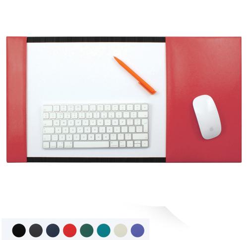 Recycled ELeather A3 Desk Pad Blotter with Integral Mouse Mat, made in the UK in a choice of 8 colours.