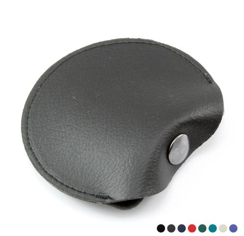 Recycled ELeather Coin  or Ear Bud Pouch, made in the UK in a choice of 8 colours.