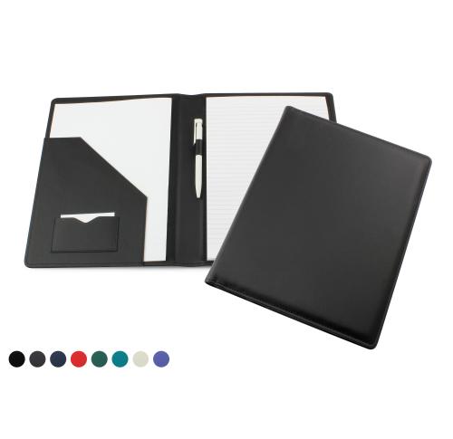 Deluxe A4 Conference Folder Recycled Environmentally friendly Eleather, in a choice of 8 colours.