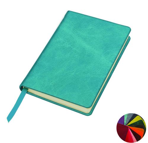 Coloured Kensington Distressed Leather Pocket Casebound Notebook