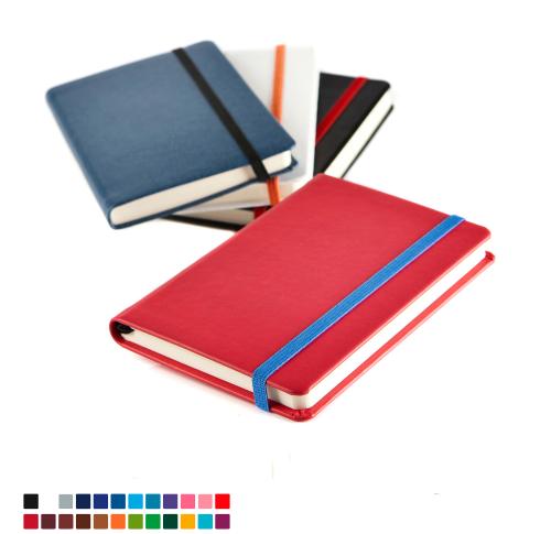 Mix & Match Pocket Belluno Casebound Notebook in thousands of colours combinations.