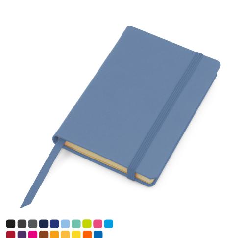 Torino Vegan Soft Touch Pocket Casebound Notebook with Elastic Strap