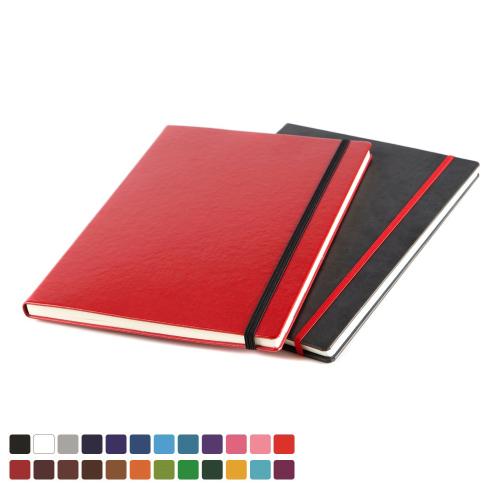 Mix & Match A4 Recycled Como Casebound Notebook in 5 cover colours & thousands of colour combinations.