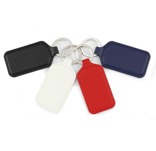 Custom  Porto Recycled Rectangular Key Fob In 4 Colours.