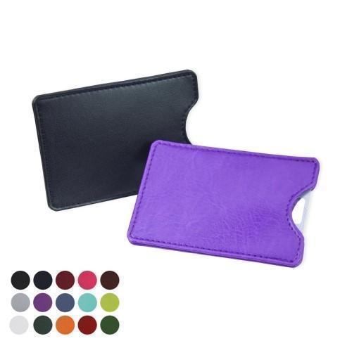 Credit Card Slip Case Faux Leather Custom Logo