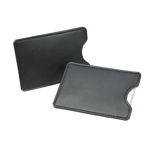 Credit Card Slip Case Soft Touch Faux Leaather Branded Logo