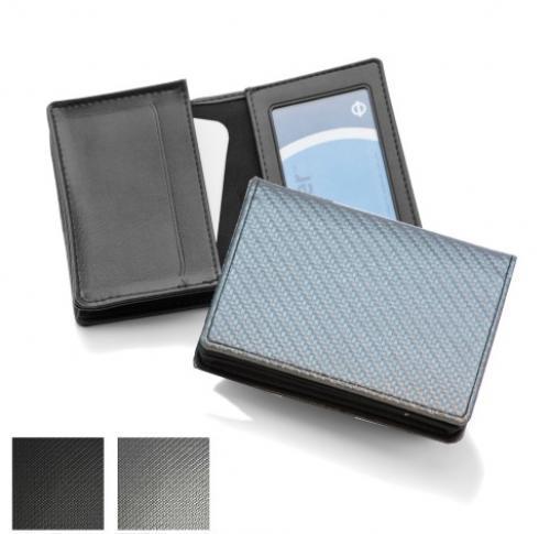 Deluxe Business Card Dispenser With Framed Window Pocket